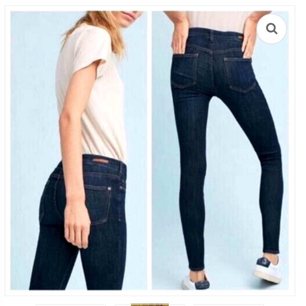 Anthropologie PILCRO High Rise Denim Leggings Skinny Jeans Size 29 EUC